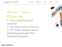 Tablet Screenshot of greenapplestrategy.com